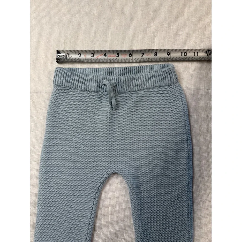 Carters Just One You Baby Blue Knit Sweater Pants Leggings 18M